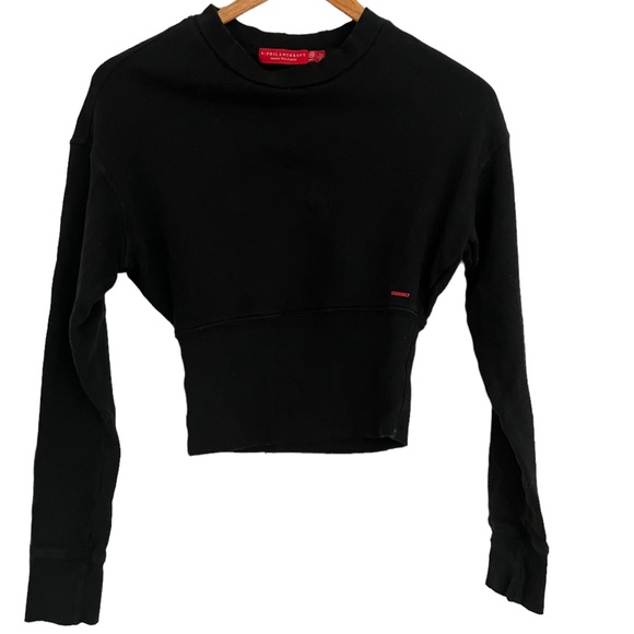 Philanthropy Reeves Luxury Sweatshirt in Black Cat - Picture 5 of 7